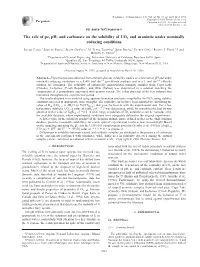 The Role of Pe, Ph, and Carbonate on the Solubility of UO2 and Uraninite Under Nominally Reducing Conditions