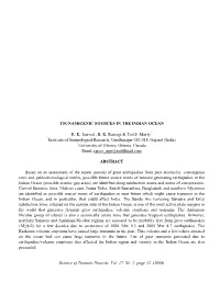 TSUNAMIGENIC SOURCES in the INDIAN OCEAN R. K. Jaiswal , B. K