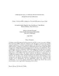 California MPA Collaborative Network & Resources Legacy Fund