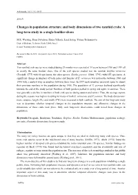 Changes in Population Structure and Body Dimensions of Two Xanthid Crabs: a Long-Term Study in a Single Boulder-Shore