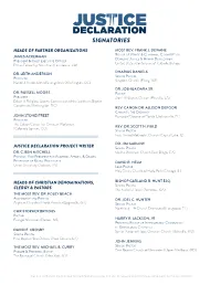 Declaration Signatories