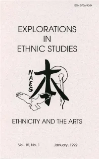 Explorations in Ethnic Studies