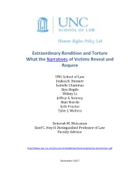 Extraordinary Rendition and Torture What the Narratives of Victims Reveal and Require