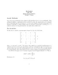 Jacobi Methods