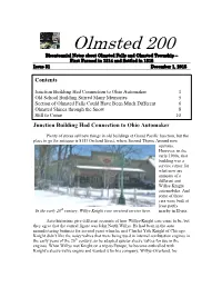 Olmsted 200 Bicentennial Notes About Olmsted Falls and Olmsted Township – First Farmed in 1814 and Settled in 1815 Issue 31 December 1, 2015