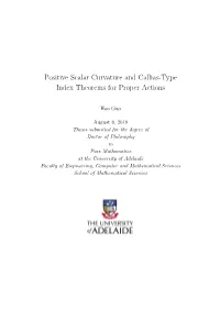 Positive Scalar Curvature and Callias-Type Index Theorems for Proper Actions