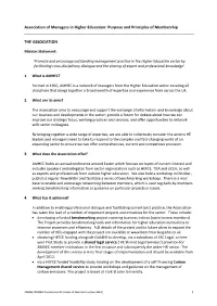 Purpose of Membership