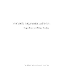 Root Systems and Generalized Associahedra