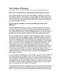 The Problem of Eisegesis by Dr
