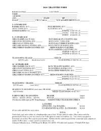 2020 Cjra Entry Form