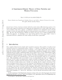 A Semiclassical Kinetic Theory of Dirac Particles and Thomas