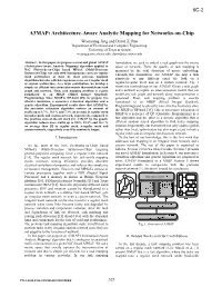 A3MAP: Architecture-Aware Analytic Mapping for Networks-On-Chip Wooyoung Jang and David Z
