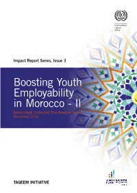 Boosting Youth Employability in Morocco - II Randomized Controlled Trial Baseline Report