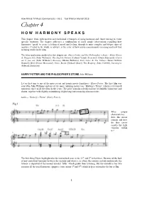 Chapter 4 H O W H a R M O N Y S P E a K S