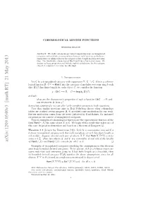 Cohomological Length Functions 3