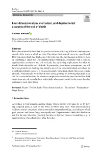 Four-Dimensionalism, Eternalism, and Deprivationist Accounts of the Evil of Death