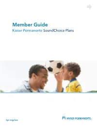 Member Guide | KP Sound Choice Plans