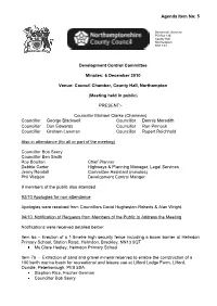 Minutes of Public Meeting