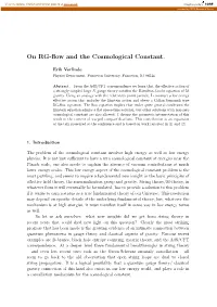 On RG-Flow and the Cosmological Constant