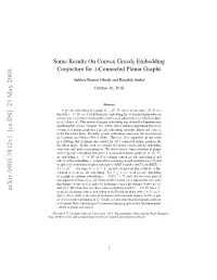 Some Results on Convex Greedy Embedding Conjecture for 3