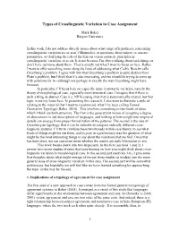 Types of Crosslinguistic Variation in Case Assignment