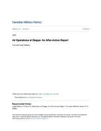 Air Operations at Dieppe: an After-Action Report