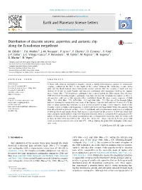 Distribution of Discrete Seismic Asperities and Aseismic Slip Along the Ecuadorian Megathrust ∗ M