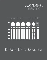 K-Mix User Manual