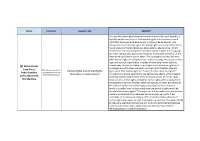 MAC4 Final Submitted Abstracts