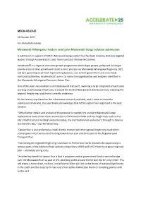 Manawatū-Whanganui Leaders Send Joint Manawatū Gorge Solution Submission