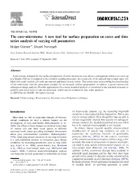 The Core-Microtome a New Tool for Surface Preparation on Cores