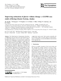 A GLIMS Case Study of Bering Glacier System, Alaska