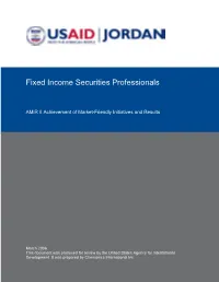 Fixed Income Securities Professionals