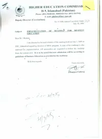 Letter-Implementation of Roadmap-Business