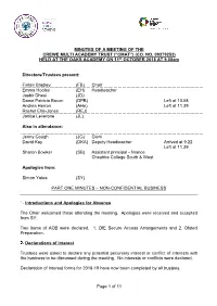 Page 1 of 11 MINUTES of a MEETING OF