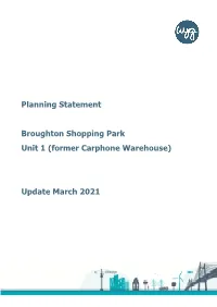Planning Statement Broughton Shopping Park Unit 1