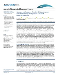 Structure and Transport of the North Atlantic Current in the Eastern