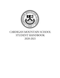Student Handbook 2020-2021
