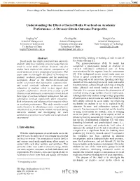 Understanding the Effect of Social Media Overload on Academic Performance: a Stressor-Strain-Outcome Perspective