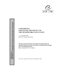 Conference: Enhancing the Impact of the Framework Convention