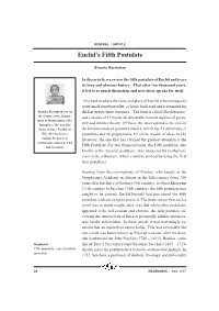 Euclid's Fifth Postulate