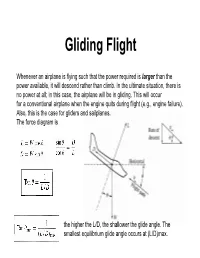 Gliding Flight