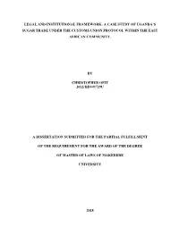 1 Legal and Institutional Framework