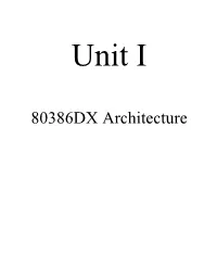 80386DX Architecture