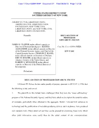ACLU V. Clapper