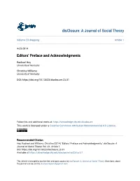 Editors' Preface and Acknowledgments