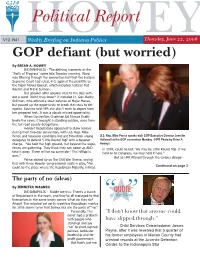 GOP Defiant (But Worried)