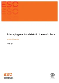 Managing Electrical Risks in the Workplace Code of Practice 2021 Page 2 of 60