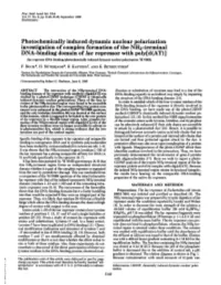 Photochemically Induced Dynamic Nuclear Polarization Investigation Of