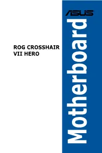 ROG CROSSHAIR VII HERO Specifications Summary